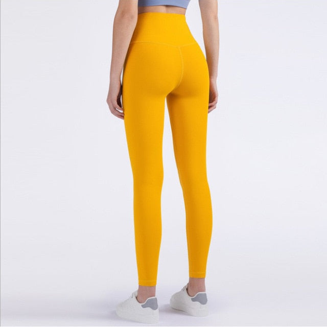 CBGELRT Sporty Leggings 2023 New Independence Day Print Sporty Legging  Women's Pants High Waist Push up Seamless Fitness Leggins Outfits Yellow M  